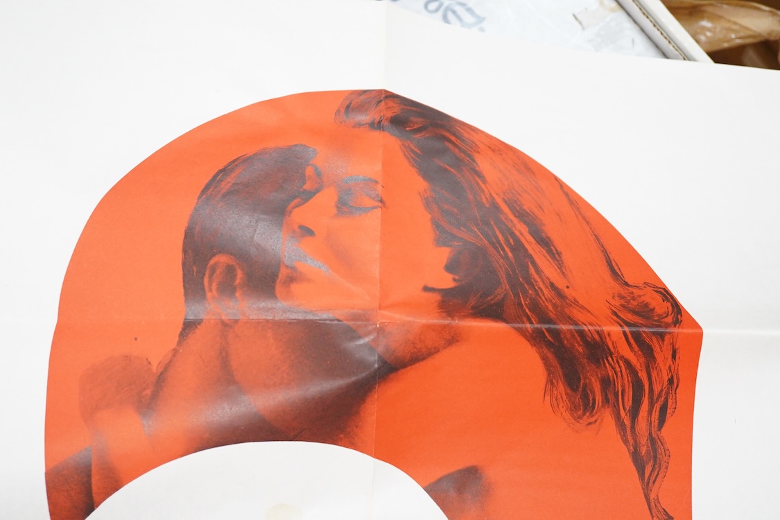 Three original 1960s/70s quad cinema advertising posters, 30” x 40”; the film version of Cabaret, printed by W.E. Berry Ltd. Valley of the Dolls, printed by Lonsdale & Bartholomew, Lady Sings the Blues, starring Diana Ro